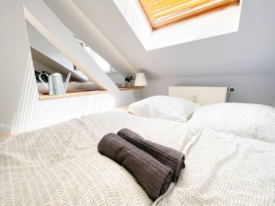 Schoene Ferienwohnung Mit Blick Ueber Stadtwald Lipcse Kültér fotó